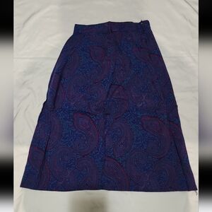In group Women's size 8 purple design vintage skirt #D20